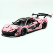 TGL-42172 1:8 Sports Car McLaren P1 Custom Pearlescent Pink Building Block Set 3886pcs Adult Collector Collectible Model Kit