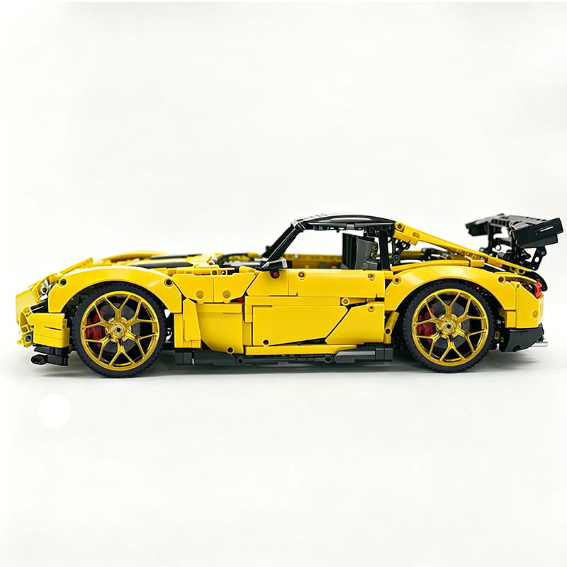 MOC-73939 1:8 Sports Car AMG GT R Black Series Building Block Set 2456 pcs Collectible Model Kit with Custom Wheels
