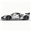 MOC-216686 1:8 Sports Car Corvette ZR1 2025 Building Block Set 3646pcs Collectible Model Kit with Custom Wheels