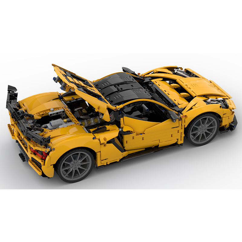 MOC-216686 1:8 Sports Car Corvette ZR1 2025 Building Block Set 3646pcs Collectible Model Kit with Custom Wheels