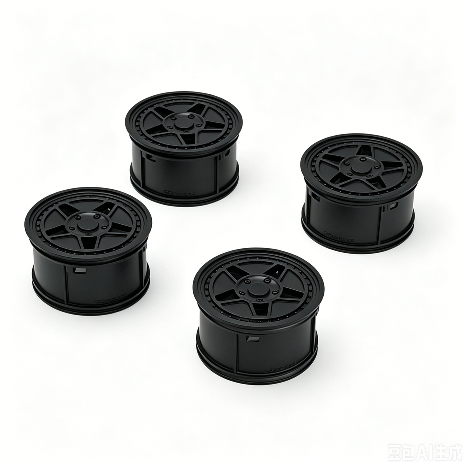 F40 Custom Wheel Rims, 1:8 Scale Building Block Wheels, Size 4.4cm x 6.5cm, Compatible with Technic 42115 42083 MOC Car Model, 4 Colors Available White/Black/Silver/Gold, Building Bricks Modification Accessories