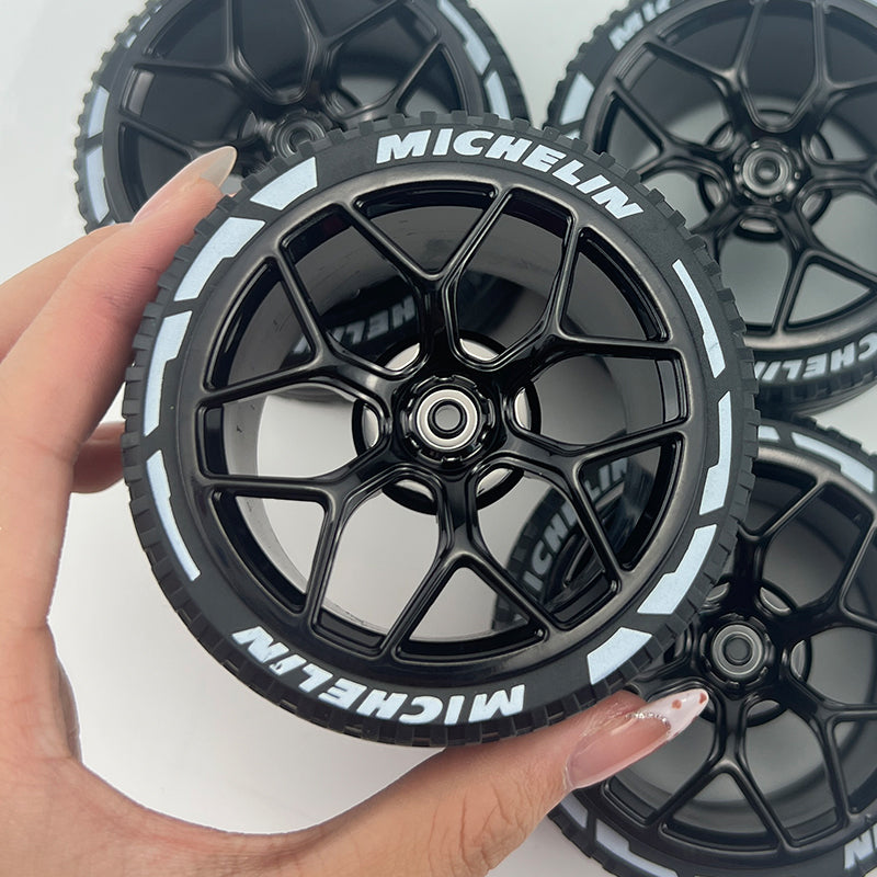 4PCS Wheels CADA Crafted Wheel Hub Accessories Wheel Compatible Scale 1:8 Car
