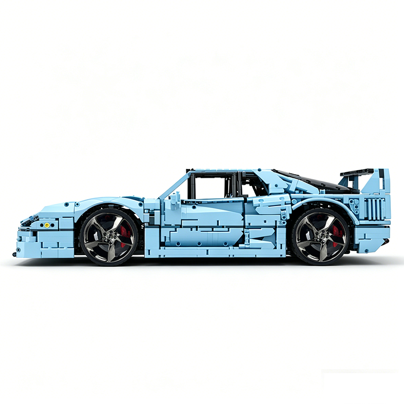 MOC-140404 1:8 Sports Car Ferrarі F40 Building Block Set 3603pcs Collectible Model Kit with Custom Wheels