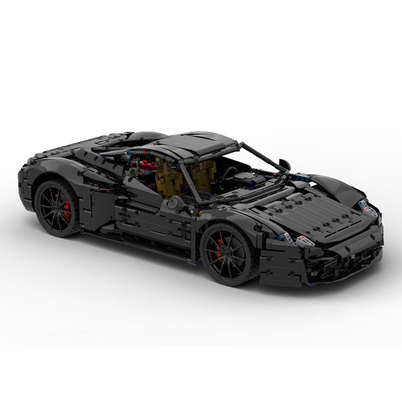 MOC-275957 1:8 Scale Sports Car Building Blocks Model, 2933 PCS Technic Supercar Static Building Bricks Set, Adult Collectible Vehicle Construction Toy Gift with PDF Instruction