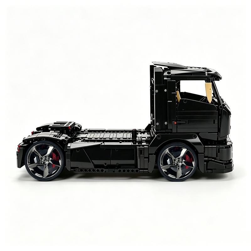 MOC-88792 1:11 Sports Car Race Truck Building Block Set 2064pcs Collectible Model Kit with Custom Wheels