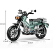 1:8 Vintage Motorcycle Building Blocks Assembly Racing Motorbike Model 628pcs