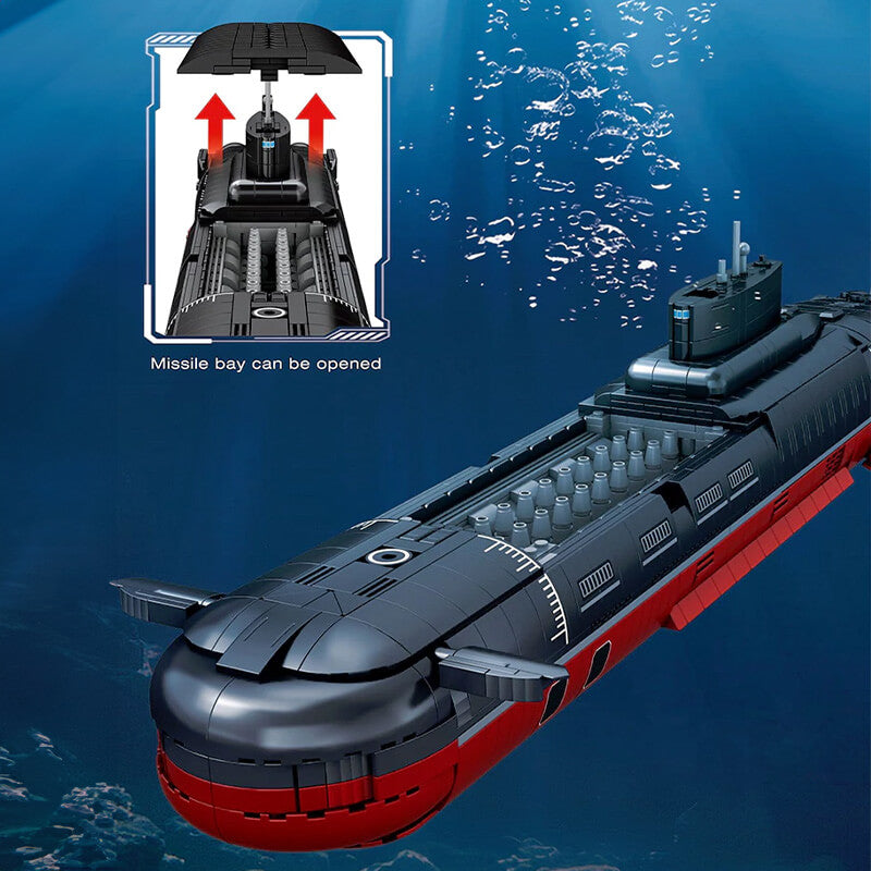 33048 Project 941 Akula Nuclear Submarine 2895pcs