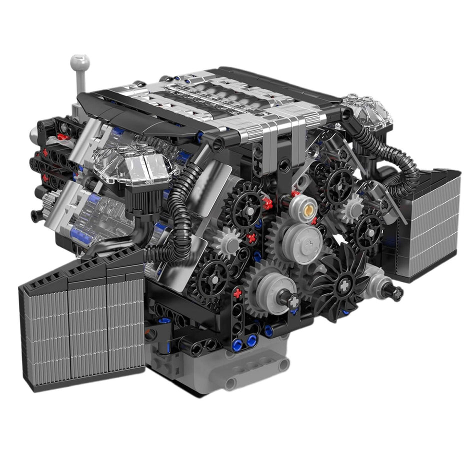 Twin Turbo W12 German Engine 870pcs