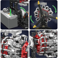 Motorised Radial Aircraft Engine 1146pcs