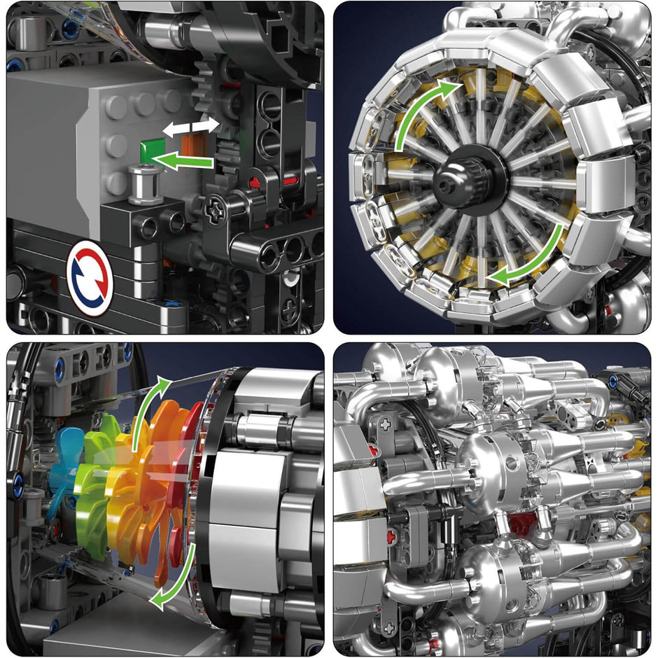 Motorised Turbofan Engine 1213pcs