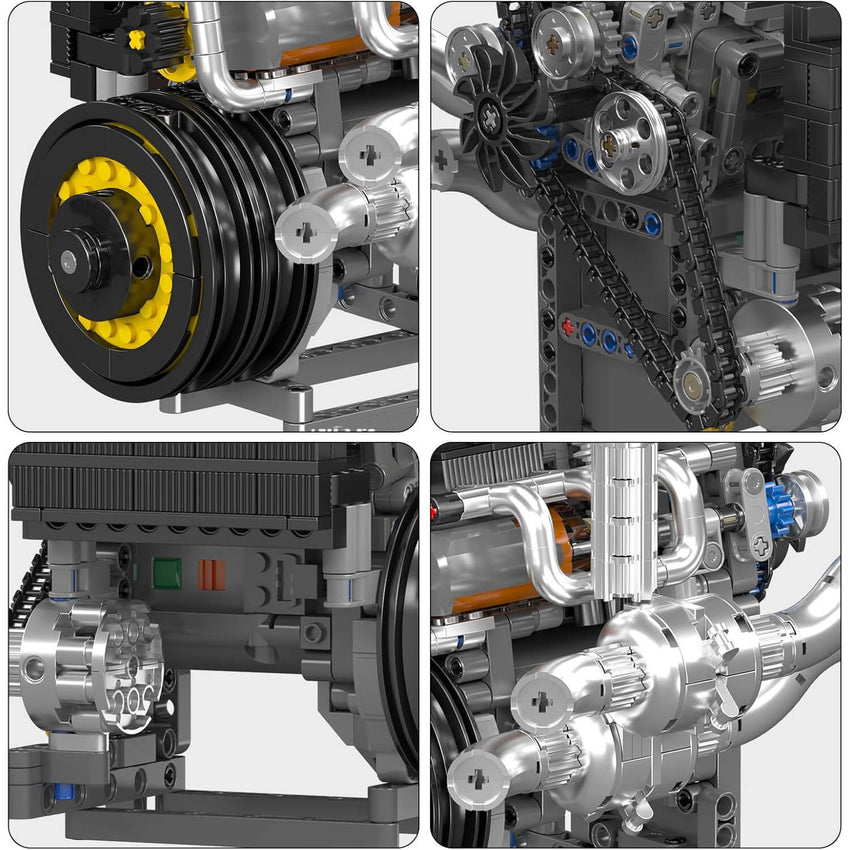Motorised Swedish 2025 Hypercar Engine 738pcs