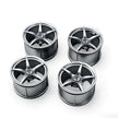 MOC Building Block 6# Wheel Rims 6.5cm Outer Diameter 4.4cm Width, 1:8 Scale Technic Car Replacement Parts Compatible with 42115 42083, 6 Colors, Rims Only or Rims + Tires Combo