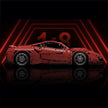 CADA-C61043 1:8 Sports Car Pista 488 – Static Version Building Block Set 3236pcs Adult Collector Collectible Model Kit