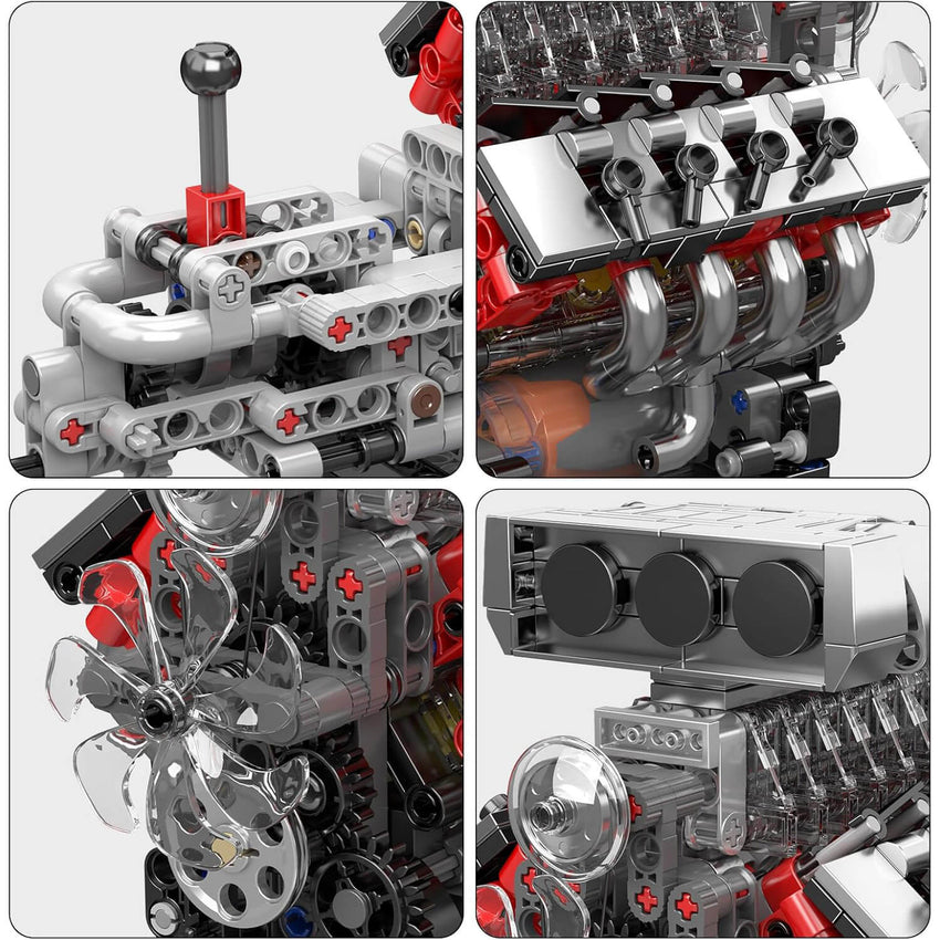 The Iconic V8 Supercharger Engine 854pcs