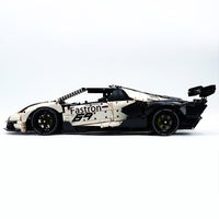 Custom-made White Sports Car 4100pcs