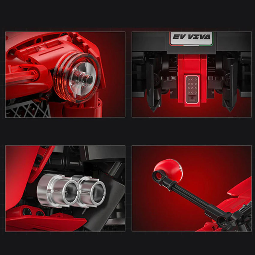 Limited Edition 1:8  Hypercar Model Building Blocks Puzzle Toy