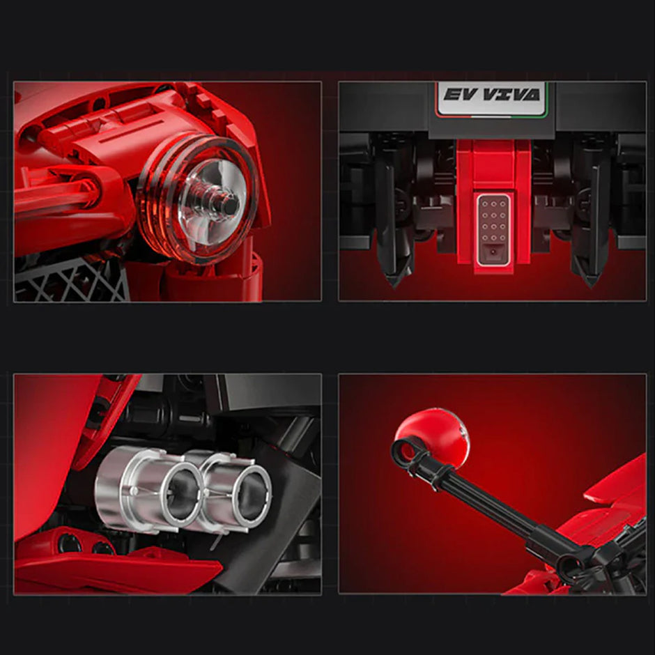 CADA-C61505 1:8 Sports Car LaFerrari Building Block Set 4739pcs Adult Collector Collectible Model Kit