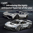 CaDA C61503W Mercedes-AMG ONE Builidng Block Set, 1:8 Mercedes AMG Speed Champion Brick Model with Ejection Start Gameplay, Super Car Collection Toy Sets for Adults