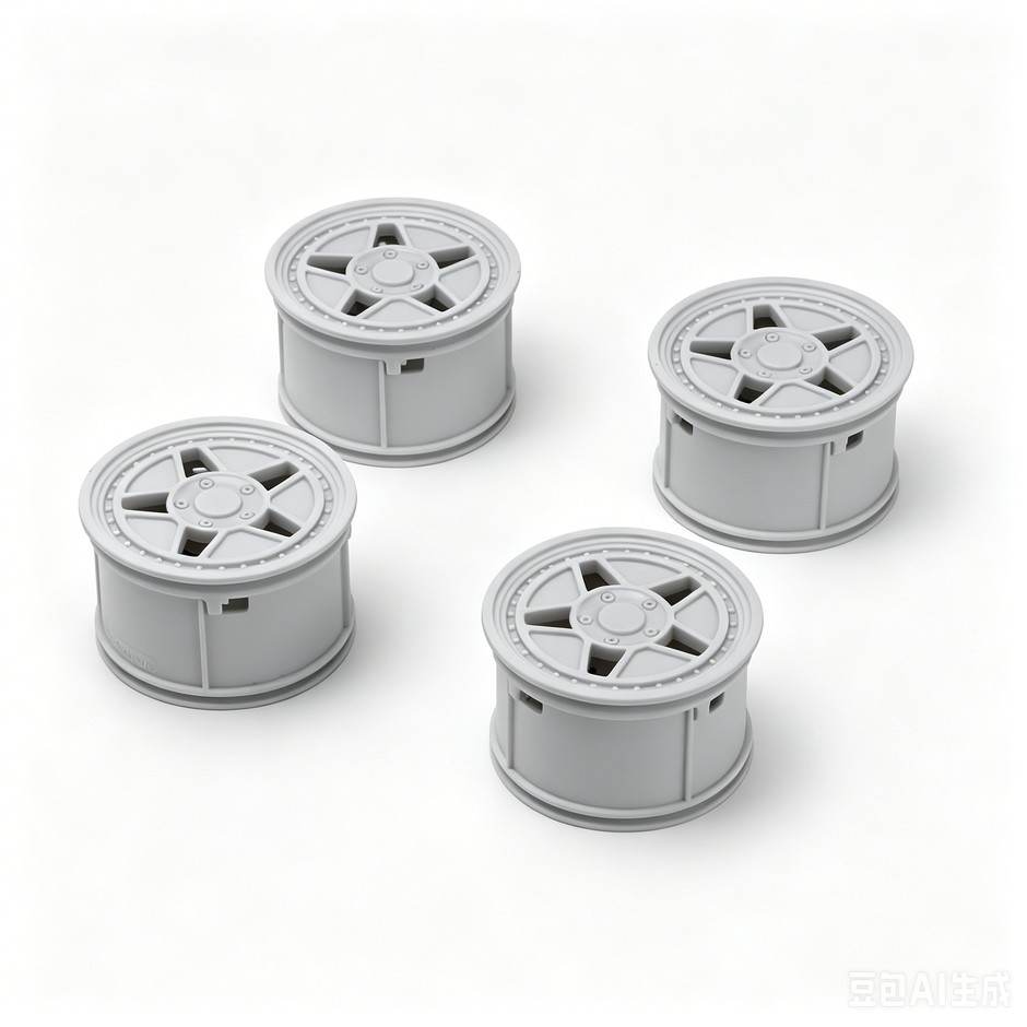 F40 Custom Wheel Rims, 1:8 Scale Building Block Wheels, Size 4.4cm x 6.5cm, Compatible with Technic 42115 42083 MOC Car Model, 4 Colors Available White/Black/Silver/Gold, Building Bricks Modification Accessories