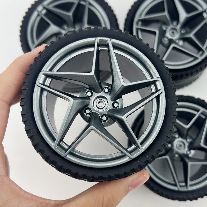 Accessories Wheel Hub Black Silver Gold Grey Plating Hub Compatible Scale 1:8 Car