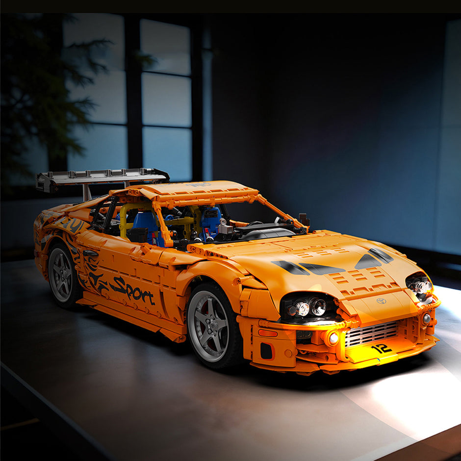 Official Licensed Toyota Supra A80 1:8 Scale Building Block Car | 4508 Pieces Ultimate Sports Car Model Kit