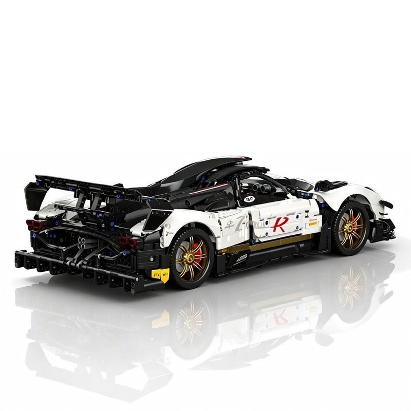 MOC Pagani Zonda 1:8 Model Hypercar Building Blocks Bricks | 3400 Pieces Ultimate Sports Car Model Kit