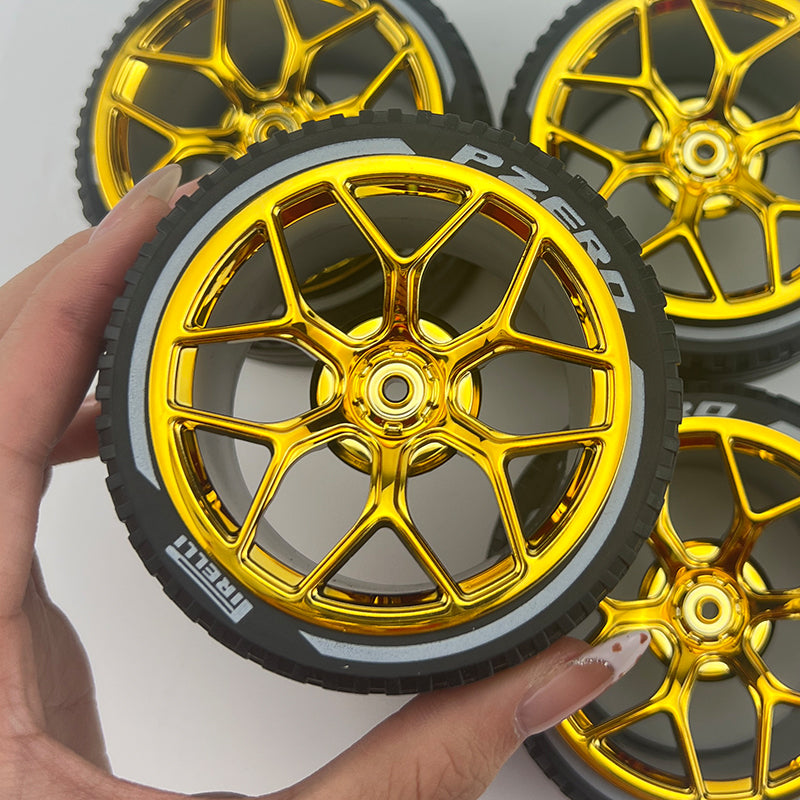 4PCS Wheels CADA Crafted Wheel Hub Accessories Wheel Compatible Scale 1:8 Car