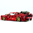 GULY-10637 1:8 Sports Car Dodge Challenger Custom Red Building Block Set 3751pcs Adult Collector Collectible Model Kit