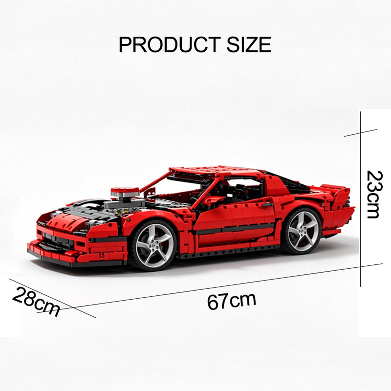 MOC-273570 Chevrolet Camaro 1988 Hoonigan 1:8 Scale Building Block Car | 2691 Pieces Ultimate Sports Car Model Kit
