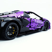 Sports car customized in pearlescent purple 4100pcs