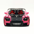 CADA-C61502 1:8 Sports Car Mazda RX-7 Custom pink Building Block Set 3304pcs Adult Collector Collectible Model Kit