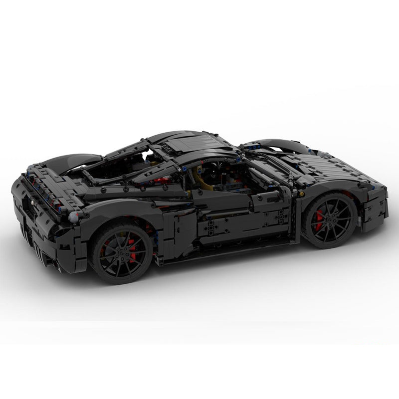 MOC-275957 1:8 Scale Sports Car Building Blocks Model, 2933 PCS Technic Supercar Static Building Bricks Set, Adult Collectible Vehicle Construction Toy Gift with PDF Instruction