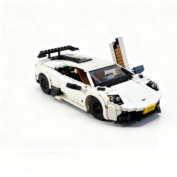 Technical White Super Sports Car Racing Compatible 10295 Blocks Brick