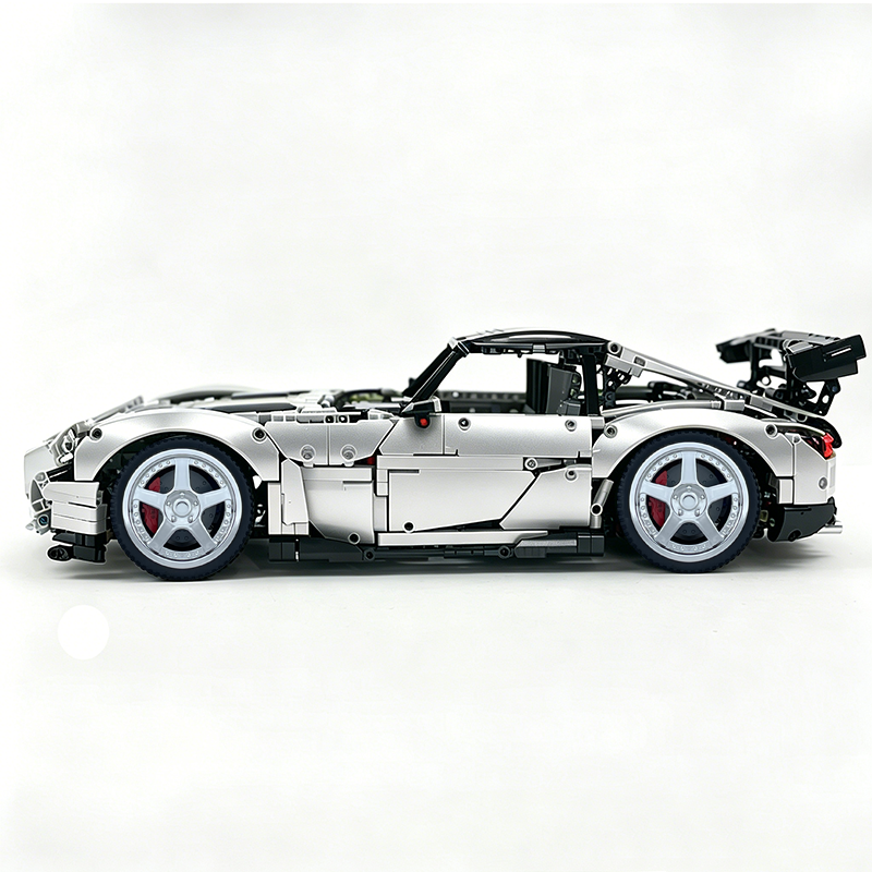 MOC-73939 1:8 Sports Car AMG GT R Black Series Building Block Set 2456 pcs Collectible Model Kit with Custom Wheels