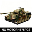 TK8002 1:8 Panther Tank Building Blocks, 1675 PCS WW2 Military Tank Model Kit, Adult Collectible Bricks Gift