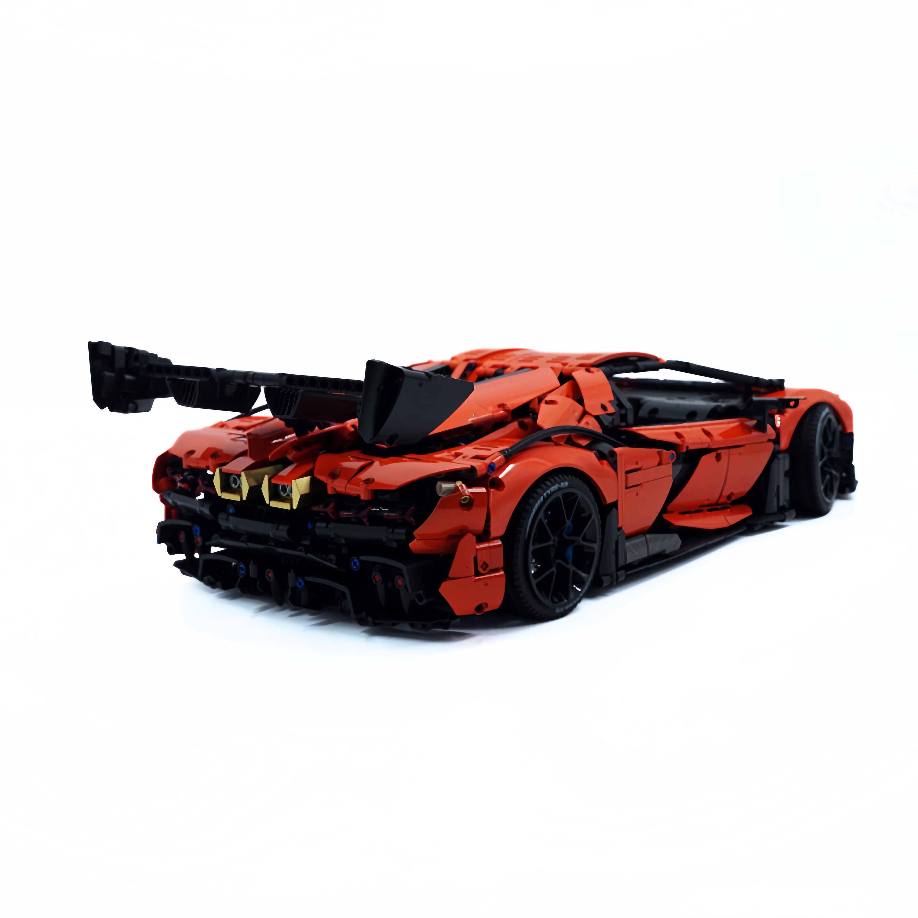 GULY-10624 1:8 Sports Car Series-Lamborghini Custom Orange Building Block Set 4105pcs Adult Collector Collectible Model Kit