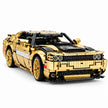 MOC-152910 1:8 Scale Muscle Car Building Blocks Model, 3300 PCS Technic Static Vehicle Building Bricks Set, Adult Collectible Construction Toy Gift with PDF Instruction