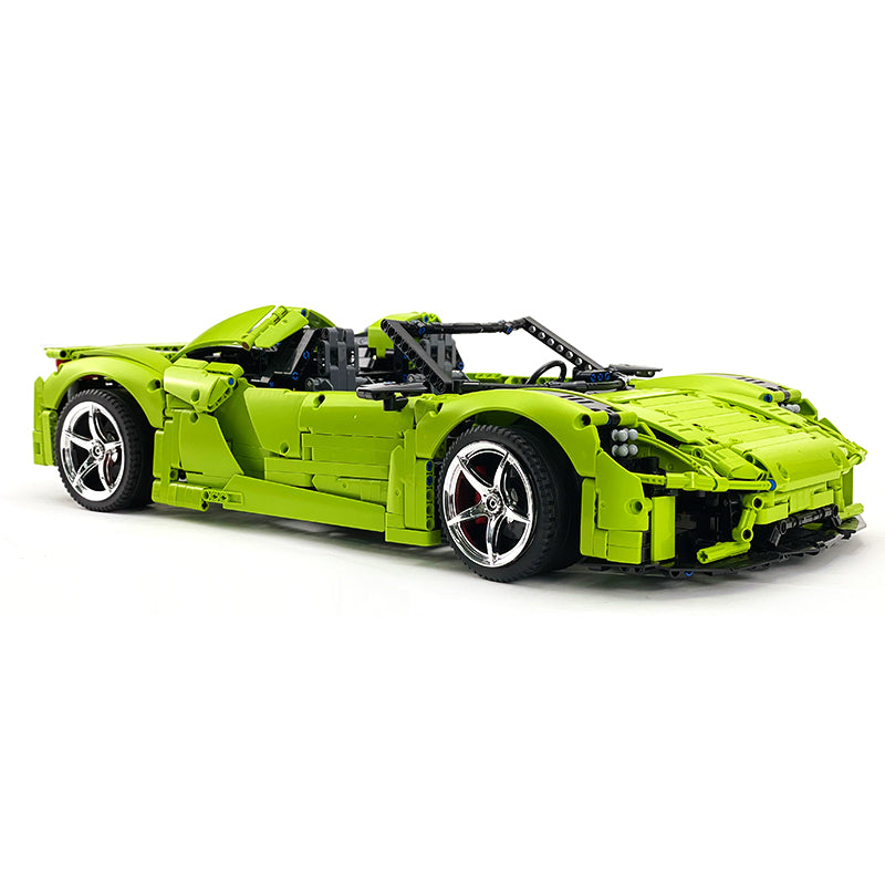 MOC-159171 1:8 Sports Car Porsche 918 Building Block Set 2266pcs Collectible Model Kit with Custom Wheels