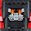 GULY-10647 1:8 Sports Car Aston Martin Vulcan Chrome Version Custom Red Building Block Set 3794pcs Adult Collector Collectible Model Kit