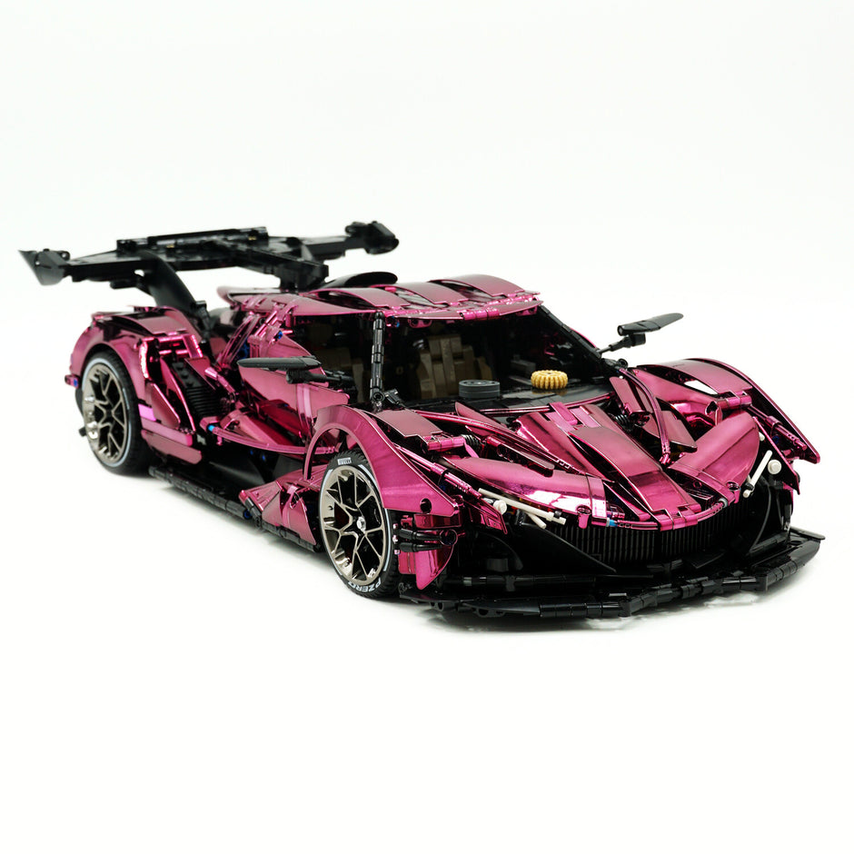 CADA-C61053 1:8 Sports Car Apollo Custom Electroplated Building Block Set 4449pcs Adult Collector Collectible Model Kit