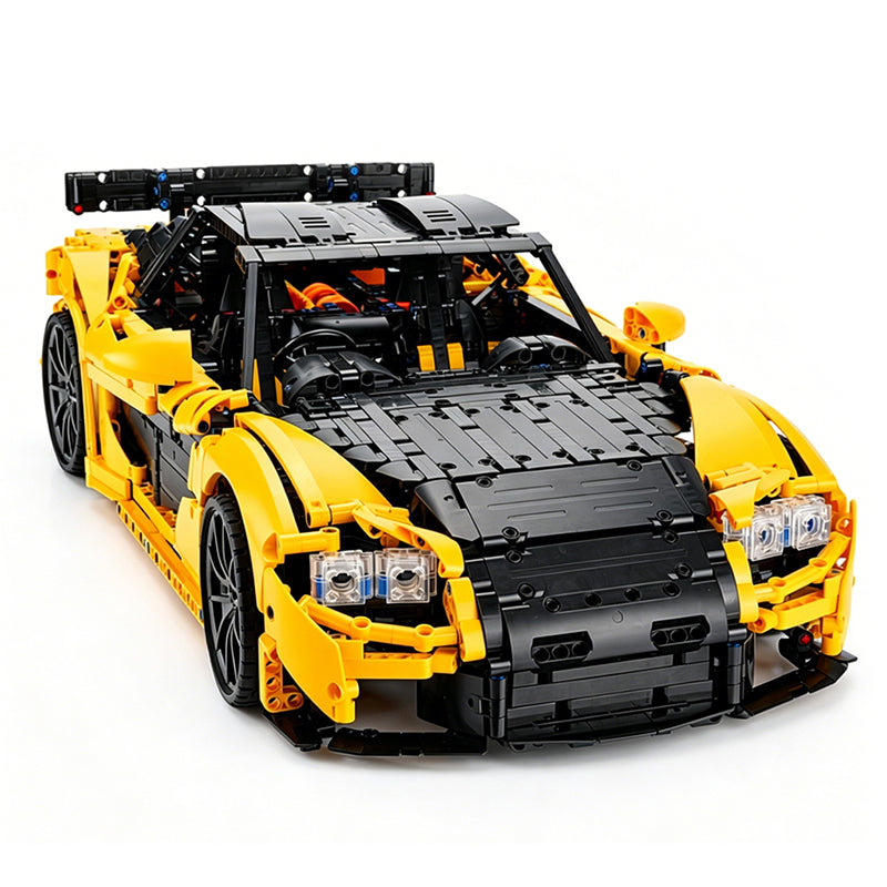 1:8 Scale RX-7-Inspired Supercar MOC Building Blocks Set, 2,943-Piece Sports Car Model Kit