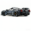 TGL-T5042 1:8 Sports Car Ford GT Custom Electroplated Black Building Block Set 3056pcs Adult Collector Collectible Model Kit