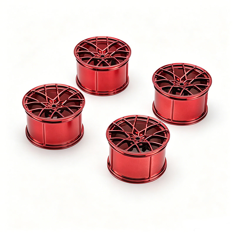 GL05 1:8 Building Block Wheel Rims 6.6×4.4cm, Compatible with Technic 42115 42083, 6 Color Options, MOC Supercar Model Mod Accessories