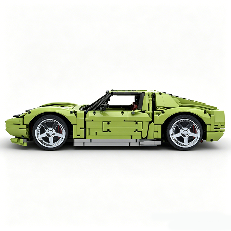 MOC-119000 1:8 Sports Car Lamborghini Miura Concept Building Block Set 3435pcs Collectible Model Kit with Custom Wheels