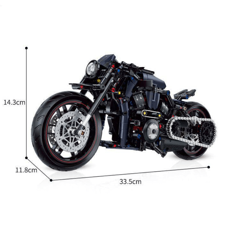 60517 Night Luther Motorcycle Building Blocks 623pcs