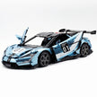 CADA-C64011 1:8 Sports Car YangWang U9 Custom Edition blue and black Building Block Set 3671pcs Adult Collector Collectible Model Kit