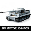 TK8001 1:8 Tiger I Tank Building Blocks, 1544 PCS WW2 Military Tank Model, Adult Collectible Building Brick Gift