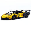 TGL-SCV12 1:8 Sports Car Lamborghini Custom Yellow Building Block Set 4100pcs Adult Collector Collectible Model Kit