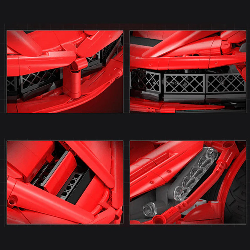 Limited Edition 1:8  Hypercar Model Building Blocks Puzzle Toy