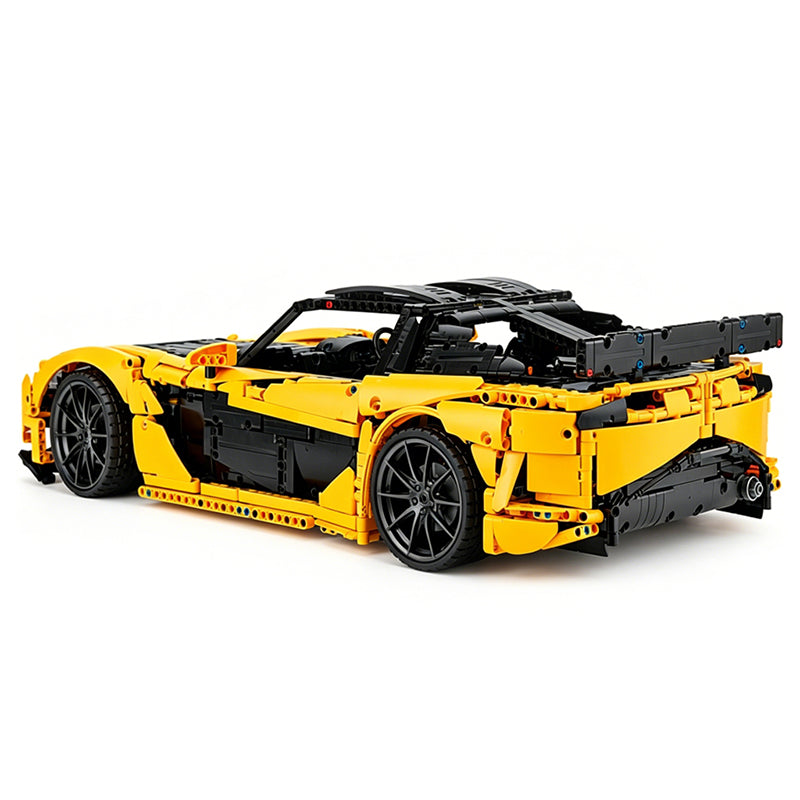 1:8 Scale RX-7-Inspired Supercar MOC Building Blocks Set, 2,943-Piece Sports Car Model Kit